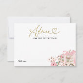 新しいチャプター・ブックスブライダルシャワーアドバイスカード 招待状 (正面)