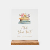 新しいチャプター・ブックス・ブライダルシャワー アクリルサイン (正面)