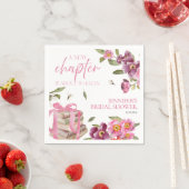 新しいチャプター・ブックス | 水彩ブライダルシャワー スタンダードカクテルナプキン (インサイチュ)