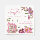 新しいチャプター・ブックス | 水彩ブライダルシャワー スタンダードカクテルナプキン (正面)