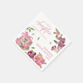 新しいチャプター・ブックス | 水彩ブライダルシャワー スタンダードカクテルナプキン (角)