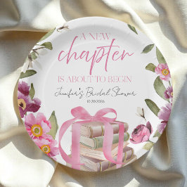 新しいチャプター・ブックス | 水彩ブライダルシャワー ペーパープレート
