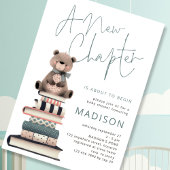 新しいチャプター・ブックテディベア・ベビーシャワー 招待状