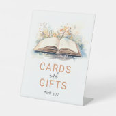 . .新しいチャプター・ベイビー・シャワー・カードとプレゼント 台座サイン (正面)