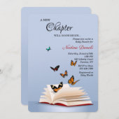 新しいチャプター・ベイビー・シャワー 招待状 (正面/裏面)