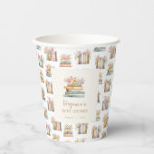 新しいチャプター・ワイルドフラワーブックベビーシャワー 紙コップ (正面)