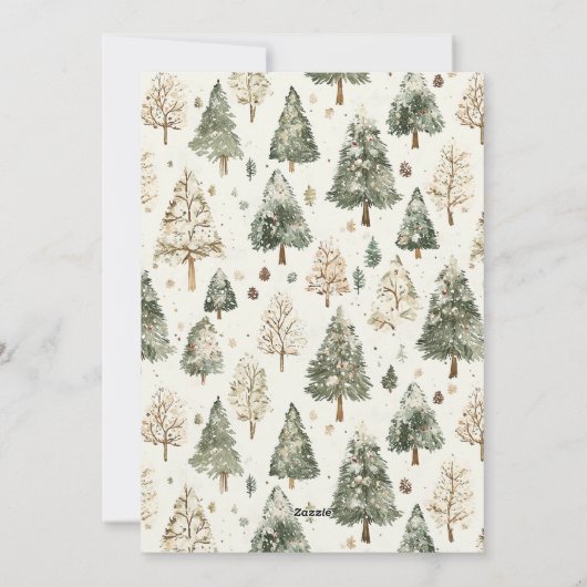 新しいチャプター&結婚した居心地の良いメリーニュートラルフォト シーズンカード (裏面)