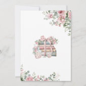 新しいチャプターBegin BookフローラBaby Shour 招待状 (裏面)