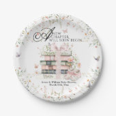 新しいチャプターBegin Book Wildflower赤ちゃんガールシャワー ペーパープレート (正面)