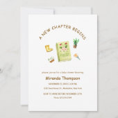 新しいチャプターBegin Garden Book Baby Shower 招待状 (正面)