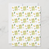 新しいチャプターBegin Garden Book Baby Shower 招待状 (裏面)