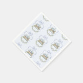 新しいチャプターBlue Bow Booksヴィンテージベビースシャワー スタンダードカクテルナプキン (角)