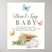 新しいチャプターBOok赤ちゃんシャワーゲーム言わないベビー ポスター (正面)