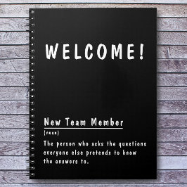 新しいチームメンバーの定義のおもしろい開始 ノートブック