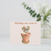 新しいテキサス州の発表に私たちのルーツを植え付ける 案内ポストカード (スタンド正面)