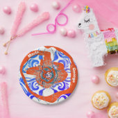 新しいデコオレンジの奇妙な2つの名前 ペーパープレート (パーティー)