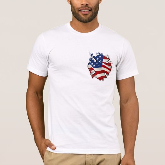 新しいデザインの利用できる今-消防士 Tシャツ (正面)