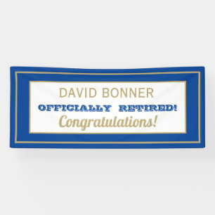 新しいデザイン！ハッピーリタイアバナー 横断幕