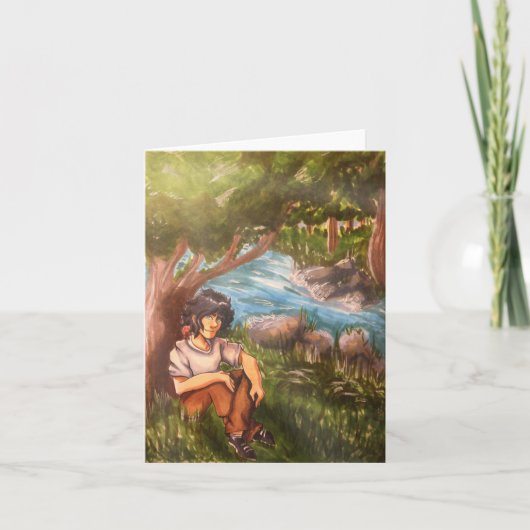 新しいデザイン!2016 notecard by Mitzvahdigs サンキューカード (正面)