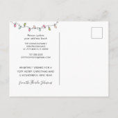 新しいデッキを作る ビーチハウス パームの木のある休日の家を移動する 案内ポストカード (裏面)