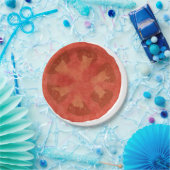 新しいトマトサラダ ペーパープレート (パーティー)