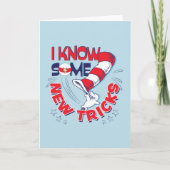 新しいトリックを知っている帽子の中の猫 カード (正面)