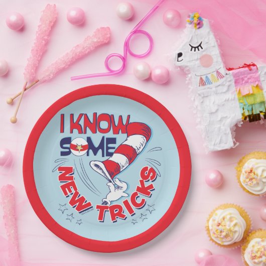 新しいトリックを知っている帽子の中の猫 ペーパープレート (パーティー)