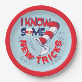 新しいトリックを知っている帽子の中の猫 ペーパープレート (正面)