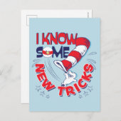 新しいトリックを知っている帽子の中の猫 ポストカード (正面/裏面)