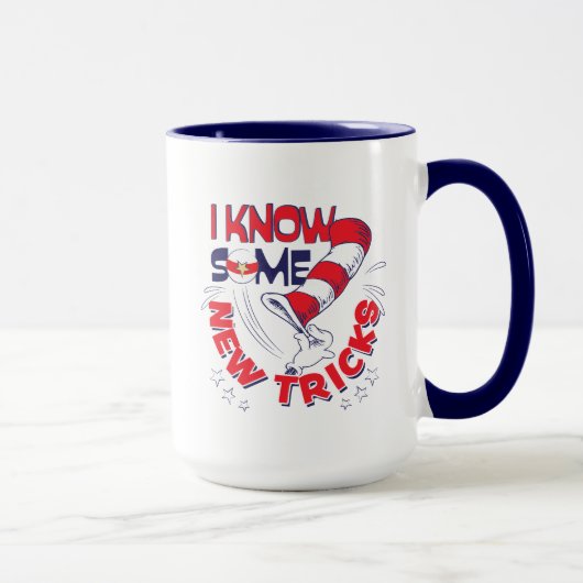 新しいトリックを知っている帽子の中の猫 マグカップ (右)