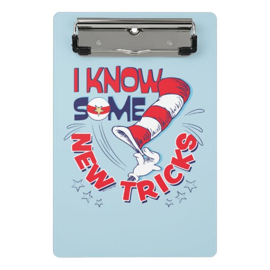 新しいトリックを知っている帽子の中の猫 ミニクリップボード (正面)