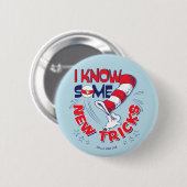 新しいトリックを知っている帽子の中の猫 缶バッジ (正面&裏面)