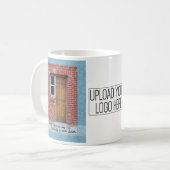 新しいドアを開やる気を起こさせるける コーヒーマグカップ (正面左)