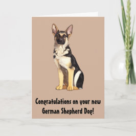 新しいドイツの羊飼い犬おめでとう カード