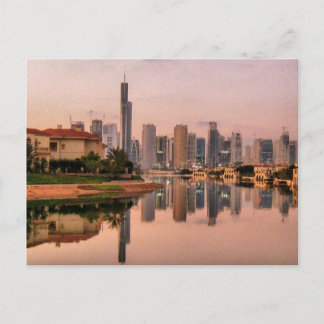 新しいドバイのスカイライン ポストカード