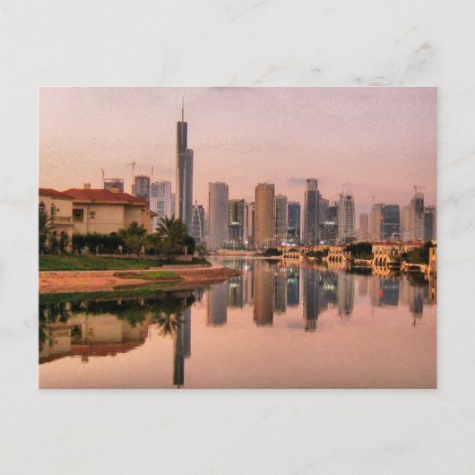 新しいドバイのスカイライン ポストカード (正面)