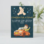 新しいドライバの楽しむギフト、新しいデザイン 出欠カード (スタンド正面)