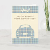 新しいドライバタータンチェック車パス駆動テストカード カード (正面)