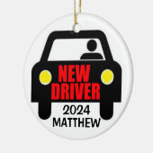 新しいドライバライセンスキープサウ セラミックオーナメント (左)