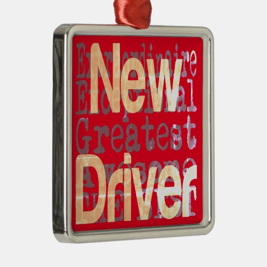 新しいドライバーの並外れ メタルオーナメント (右)