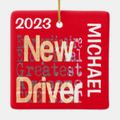 新しいドライバーの超常的カスタム セラミックオーナメント (裏面)