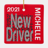 新しいドライバーの超常的カスタム セラミックオーナメント (裏面)