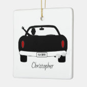 新しいドライバーパーソナライズされた男 セラミックオーナメント (左)