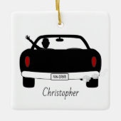 新しいドライバーパーソナライズされた男 セラミックオーナメント (正面)