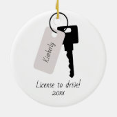新しいドライバー·メスパーソナライズされた セラミックオーナメント (裏面)