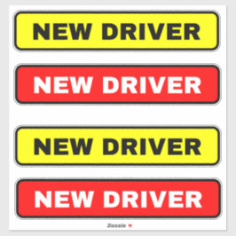 新しいドライバ署名ステッカー（他のドライバに警告） シール