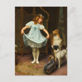 新しいドレス | アーサー・ジョン・エルセリ ポストカード (正面)