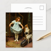 新しいドレス | アーサー・ジョン・エルセリ ポストカード