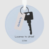 新しいド10代のライバーガール オーナメント (裏面)