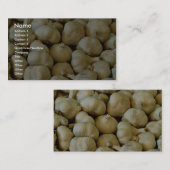 新しいニンニクの写真 名刺 (正面/裏面)